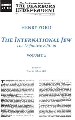 The International Jew: The Definitive Edition (Volume Two) by Ford, Henry