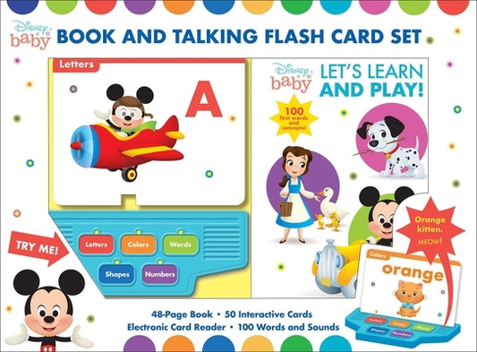 Disney Baby: Let's Learn and Play! Book and Talking Flash Card Sound Book Set [With Battery] by Pi Kids