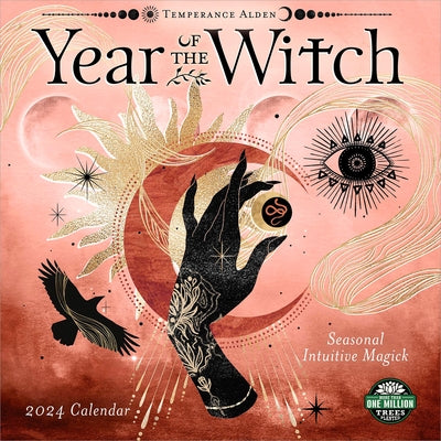 Year of the Witch 2024 Wall Calendar: Seasonal Intuitive Magick by Temperance Alden by Amber Lotus Publishing