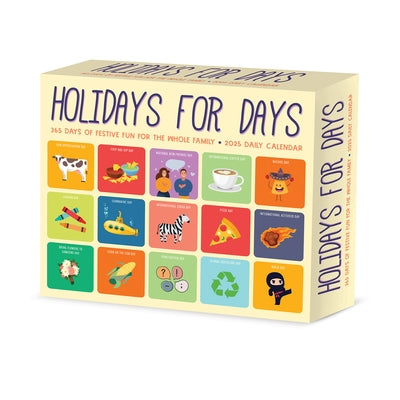 Holidays for Days 2025 6.2 X 5.4 Box Calendar by Willow Creek Press