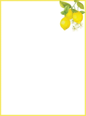 Amalfi Lemons Boxed Stationery (30 Sheets, 24 Envelopes) by 