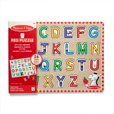 Melissa & Doug See-Inside Alphabet Peg Puzzle (Uc) - 26 Pieces by Melissa & Doug