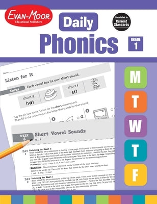 Daily Phonics, Grade 1 Teacher Edition by Evan-Moor Educational Publishers