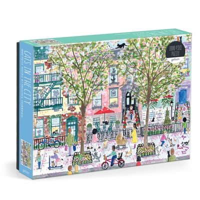 Michael Storrings Cats in the City 1000 Piece Puzzle by Galison