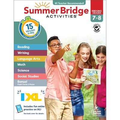 Summer Bridge Activities, Grades 7 - 8 by Summer Bridge Activities