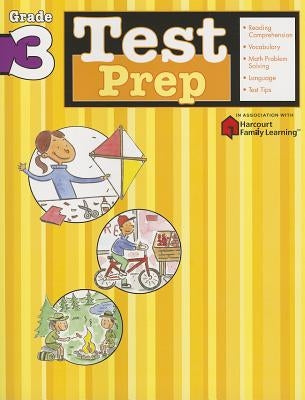 Test Prep: Grade 3 (Flash Kids Harcourt Family Learning) by Flash Kids