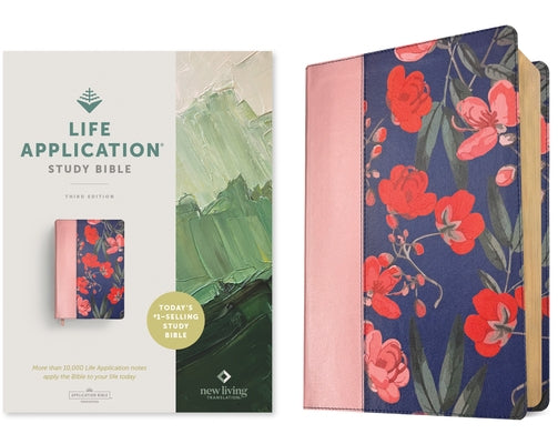 NLT Life Application Study Bible, Third Edition (Leatherlike, Pink Evening Bloom, Red Letter) by New Living Translation