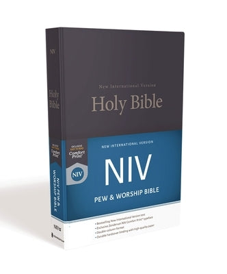 NIV, Pew and Worship Bible, Hardcover, Blue by Zondervan