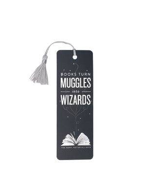 Books Turn Muggles Into Wizards Bookmark by Out of Print