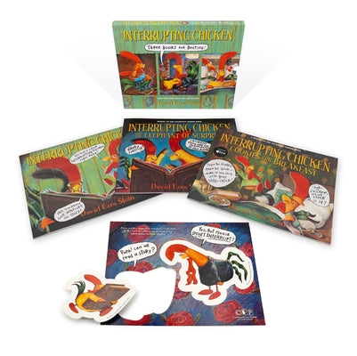 Interrupting Chicken: Three Books for Bedtime: (Box Set of Three Playful Picture Books with Two Press-Out Characters for Interactive Reading Fun for K by Stein, David Ezra