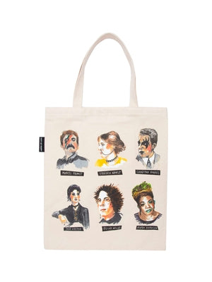 Punk Rock Authors Tote Bag by Out of Print