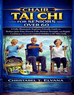 Chair Tai CHI for Seniors Over 60: A Fully Illustrated, Beginner-Friendly Guide to Reduce Joint Pain, Prevent Falls, Restore Strength, and Regain Conf by T. Elvana, Christabel