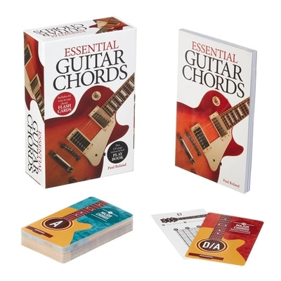 Essential Guitar Chords Book & Card Deck: Includes 64 Easy-To-Use Chord Flash Cards, Plus 128-Page Instructional Play Book by Roland, Paul