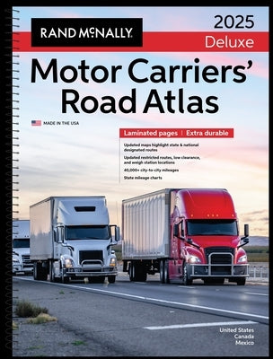 Rand McNally 2025 Deluxe Motor Carriers Road Atlas by Rand McNally