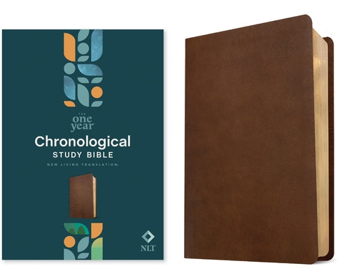 NLT One Year Chronological Study Bible (Leatherlike, Rustic Brown) by Tyndale