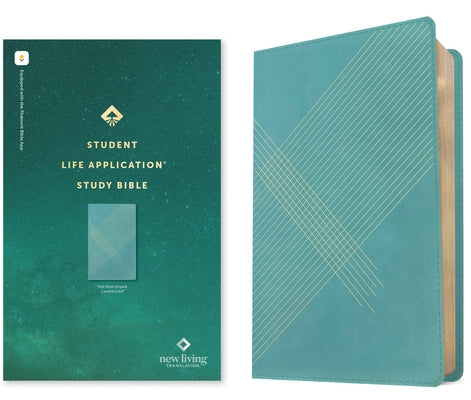 NLT Student Life Application Study Bible, Filament-Enabled Edition (Leatherlike, Teal Blue Striped, Red Letter) by Tyndale