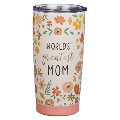 Tumbler SS Floral World's Greatest Mom by Christian Art Gifts