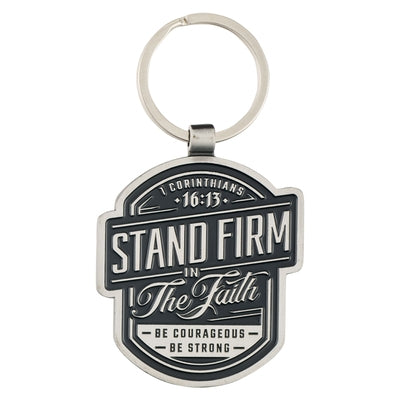 Christian Art Gifts Inspirational Scripture Keychain for Men & Women: Stand Firm - Inspirational Bible Verse Accessory for Travel, Backpacks, Car Keys by Christian Art Gifts