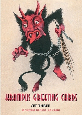 Krampus Greeting Cards Set Three: 20 Assorted Cards and 21 Envelopes in Deluxe Tin by Beauchamp, Monte