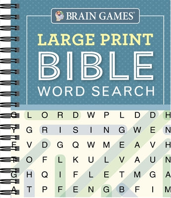 Brain Games - Large Print Bible Word Search (Blue) by Publications International Ltd