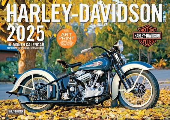 Harley-Davidson 17x12 2025: 16-Month Calendar--September 2024 Through December 2025 by Blattel, David