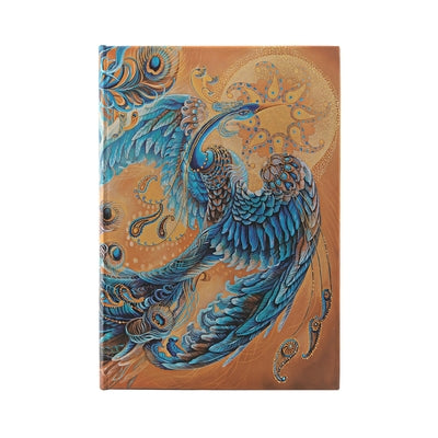 Paperblanks Skybird Birds of Happiness Hardcover Journals MIDI Lined Elastic Band 144 Pg 120 GSM by Paperblanks