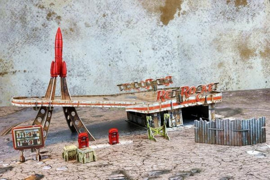 Fallout - Wasteland Warfare - Red Rocket Scenic Set by Modiphius Games