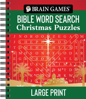 Brain Games - Bible Word Search: Christmas Puzzles - Large Print by Publications International Ltd