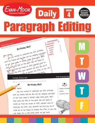 Daily Paragraph Editing, Grade 4 Teacher Edition by Evan-Moor Educational Publishers