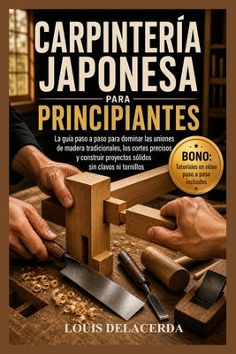 Carpintería Japonesa Para Principiantes: La guía paso a paso para principiantes para dominar las uniones tradicionales de madera, construir conexiones by Delacerda, Louis