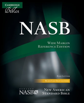 NASB Aquila Wide Margin Reference Bible, Black Calf Split Leather, Red-Letter Text Ns744: Xrm by 
