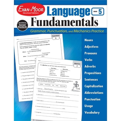 Language Fundamentals, Grade 5 by Evan-Moor Educational Publishers
