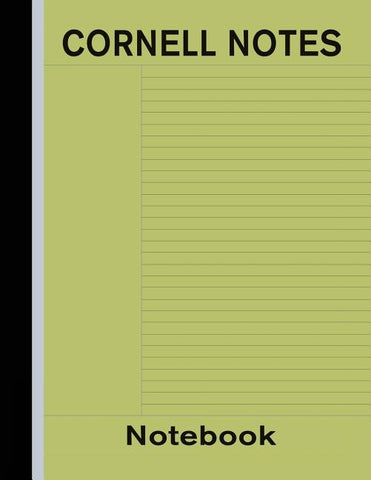 Cornell Notes Notebook: Note Taking Paper - Green by USA, Bizcom