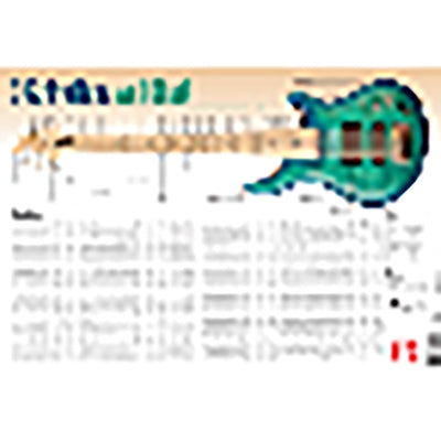 5-String Bass Wall Chart by Corey Dozier