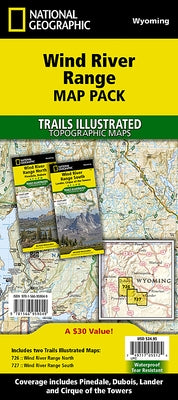 Wind River Range [Map Pack Bundle] by National Geographic Maps