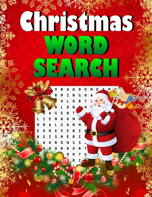 Christmas word search.: Easy Large Print Puzzle Book for Adults, Kids & Everyone for the 25 Days of Christmas. by Press House, Blue Moon