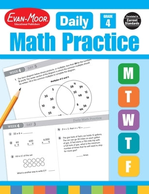 Daily Math Practice, Grade 4 Teacher Edition by Evan-Moor Educational Publishers