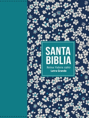 Biblia Rvr 1960 Compacta S?mil Piel Flores Verde Azulado (Bible Rvr 1960 Compact Size Leatherlike Teal Flowers (Spanish Edition) by Reina Valera 1960