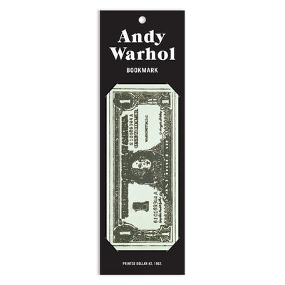 Warhol Dollar Bill Shaped Bookmark by Galison