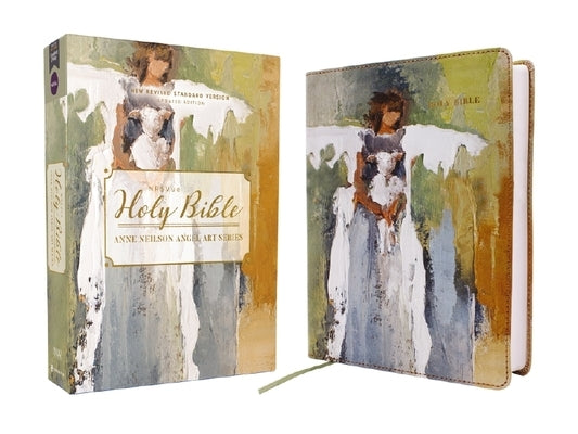 Nrsvue, Holy Bible, Anne Neilson Angel Art Series, Leathersoft, Multi-Color, Comfort Print by Neilson, Anne