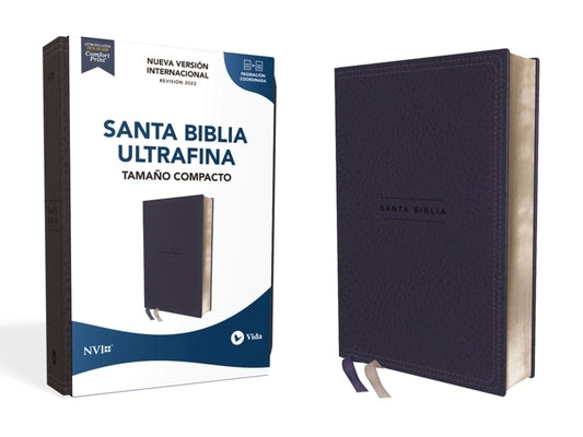 Nvi, Santa Biblia, Revisi?n 2022, Ultrafina, Tama?o Compacto, Leathersoft, Azul Marino, Palabras de Jes?s En Rojo, Comfort Print by Nueva Versi?n Internacional