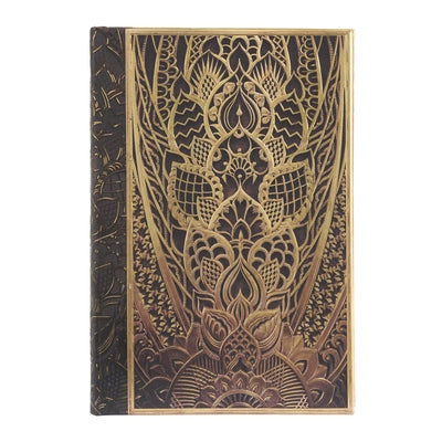 Paperblanks the Chanin Rise New York Deco Hardcover Journal Mini Lined Elastic Band Closure 176 Pg 85 GSM by Paperblanks