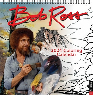 Bob Ross 2024 Coloring Wall Calendar by Ross, Bob