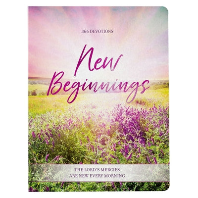 Devotional New Beginnings Pink Floral Softcover Feb. by Christian Art Gifts