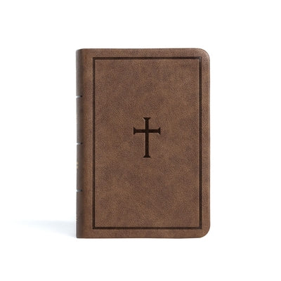 CSB Large Print Compact Reference Bible, Brown Leathertouch by Csb Bibles by Holman