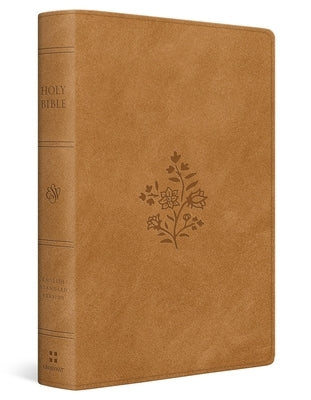 ESV Giant Print Personal Size Bible, Red Letter (Trutone, Nubuck Caramel, Wildflower Design) by Esv Bibles