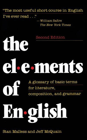 The Elements of English: A Glossary of Basic Terms for Literature, Composition, and Grammar by Malless, Stan