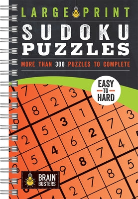 Large Print Sudoku Puzzles Orange by Parragon Books