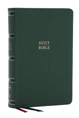 Nkjv, Single-Column Reference Bible, Verse-By-Verse, Green Leathersoft, Red Letter, Comfort Print by Thomas Nelson