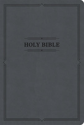 KJV Large Print Thinline Bible, Value Edition, Charcoal Leathertouch by Holman Bible Publishers